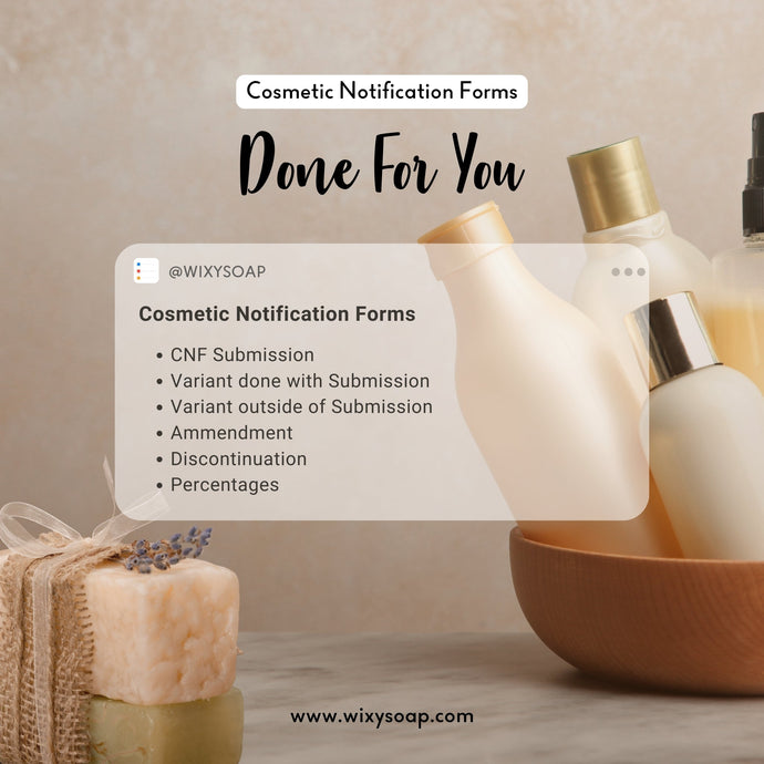 Cosmetic Notification Forms in Canada: Wixy Soap Eases the Process