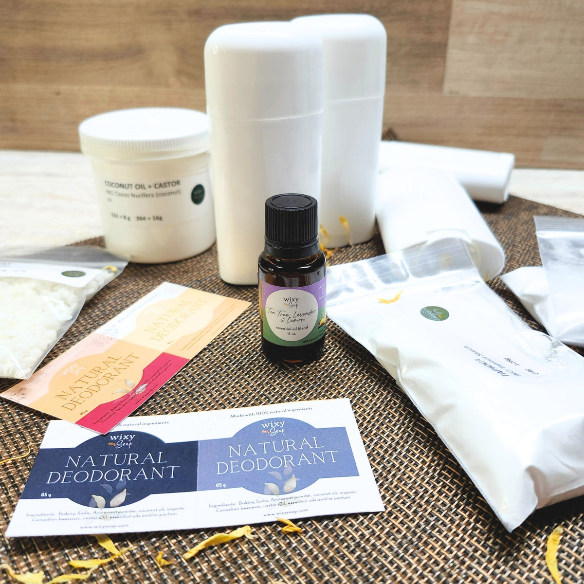 Deodorant Kit (Natural) - Wixy Soap - Soap Supply
