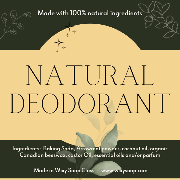 Deodorant Kit (Natural) - Wixy Soap - Soap Supply