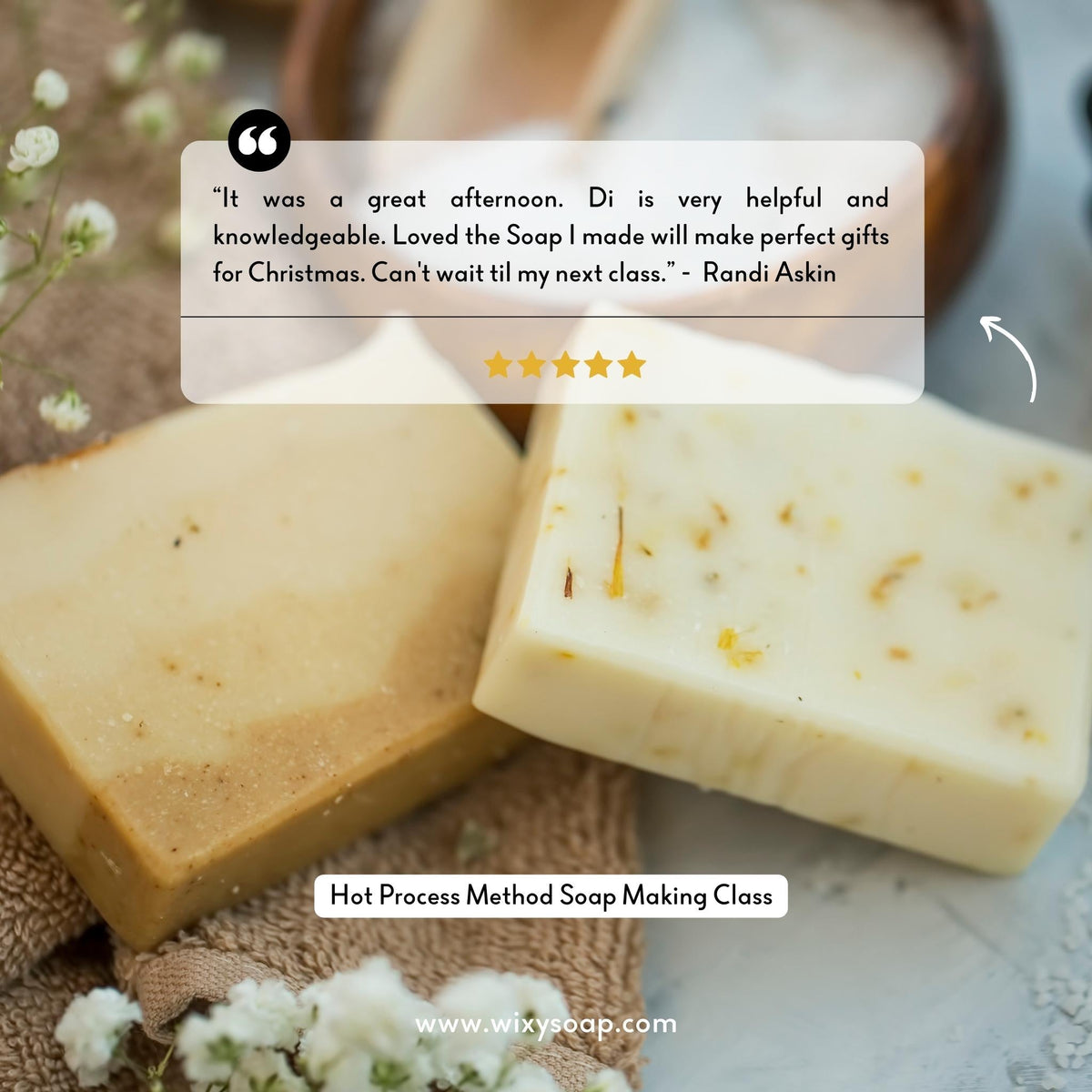 Online (Live Streaming) Cold Process Soap Making Class - Wixy Soap - Service
