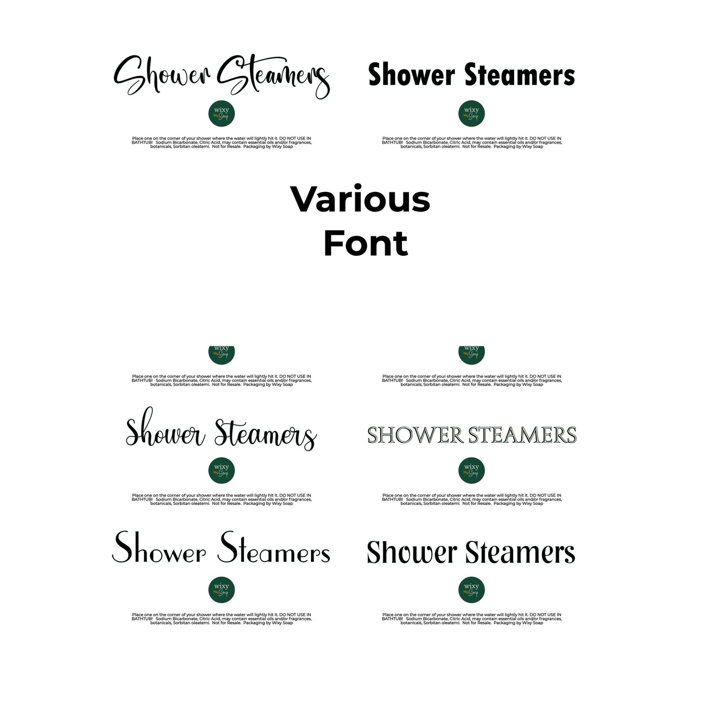 Stand Up Pouch with Custom Label - Wixy Soap -