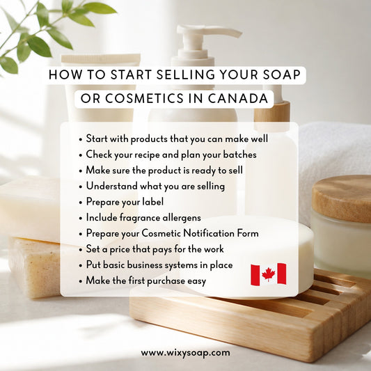 How to Start Selling Your Soap or Cosmetics in Canada - Wixy Soap