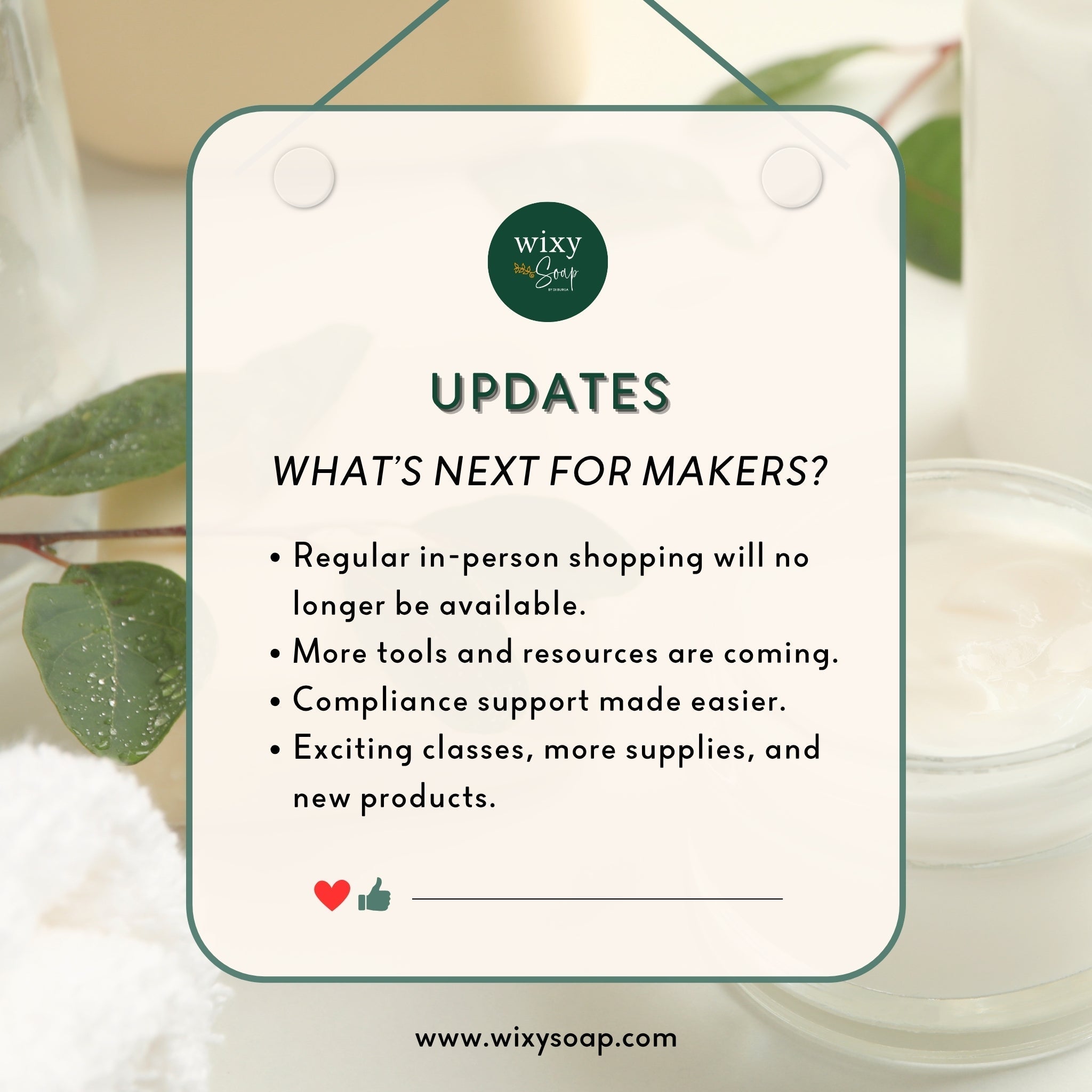 Wixy Soap Updates: No More Regular In-Person Shopping + What’s Next fo
