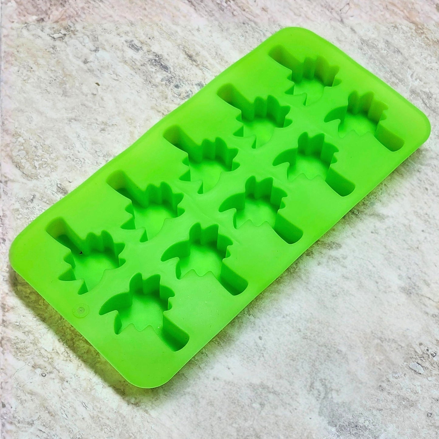 10 Cavity Pine Tree Silicone Mold - Wixy Soap - Soap Supply