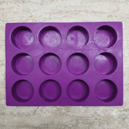12 Cavity Circle Silicone Mold - Wixy Soap - Soap Supply