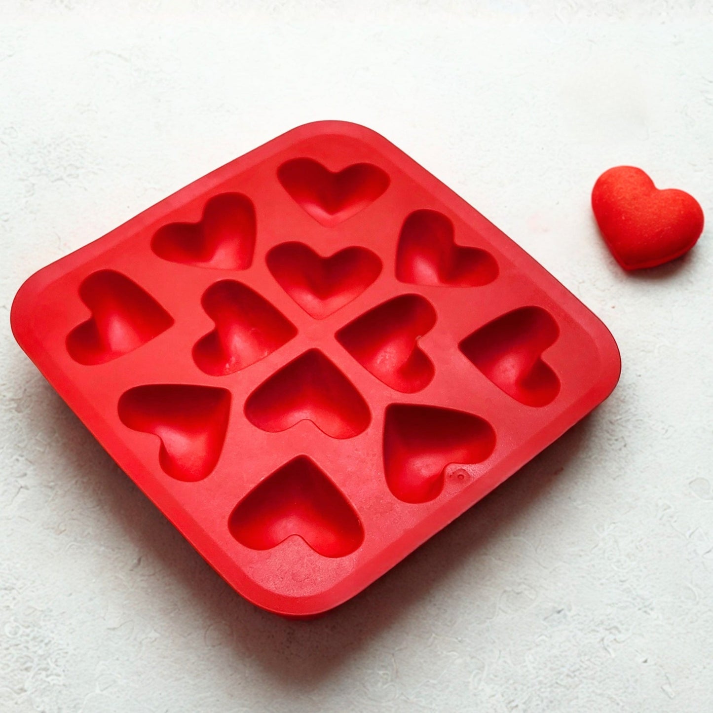 12 Cavity Multi Heart Plastic Mold - Wixy Soap - Soap Supply