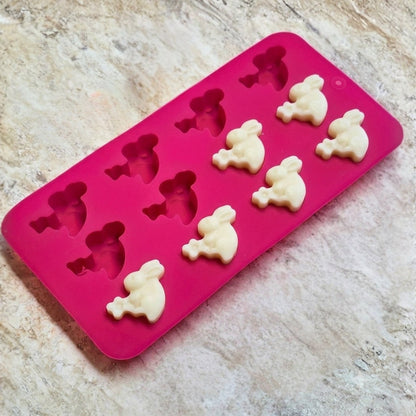 12 Cavity Rabbit Silicone Mold - Wixy Soap - Soap Supply