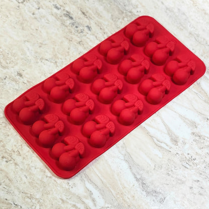 15 Cavity Cherry Silicone Mold - Wixy Soap - Soap Supply