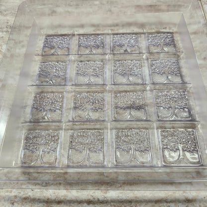 16 Cavity Plastic Mold Tree of Life - Wixy Soap - Soap Supply
