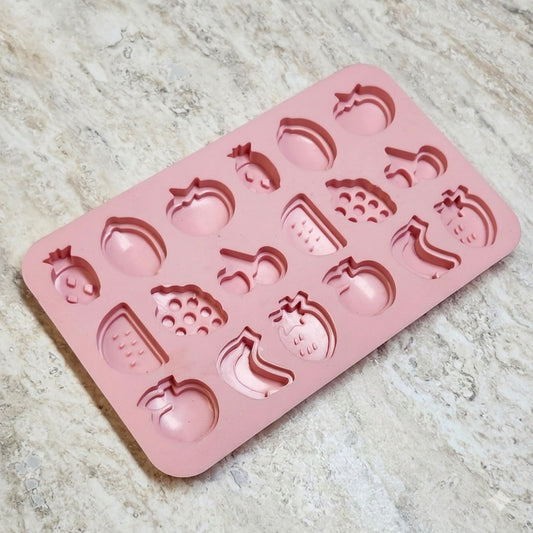 18 Cavity Fruits Silicone Mold - Wixy Soap - Soap Supply