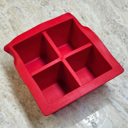 4 Cavity Square Silicone Mold - Wixy Soap - Soap Supply