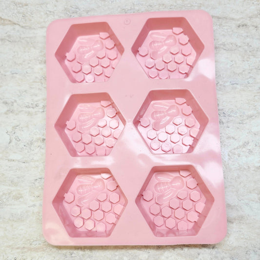 6 Cavity Beehive Silicone Mold - Wixy Soap - Soap Supply