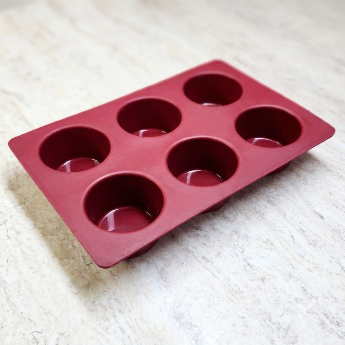 6 Cavity Circle Silicone Mold - Wixy Soap - Soap Supply