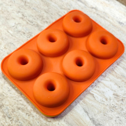 6 Cavity Donut Silicone Mold - Wixy Soap - Soap Supply