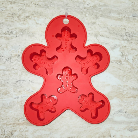 6 Cavity Gingerbread Silicone Mold - Wixy Soap - Soap Supply
