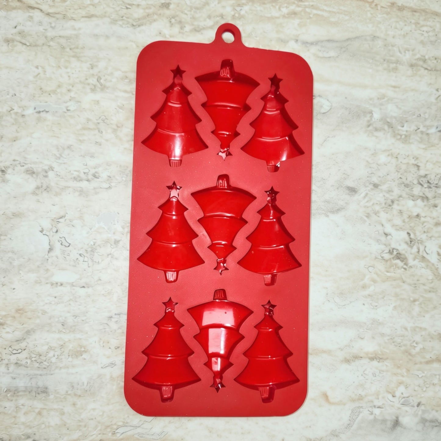 9 Cavity Christmas Tree Silicone Mold - Wixy Soap - Soap Supply