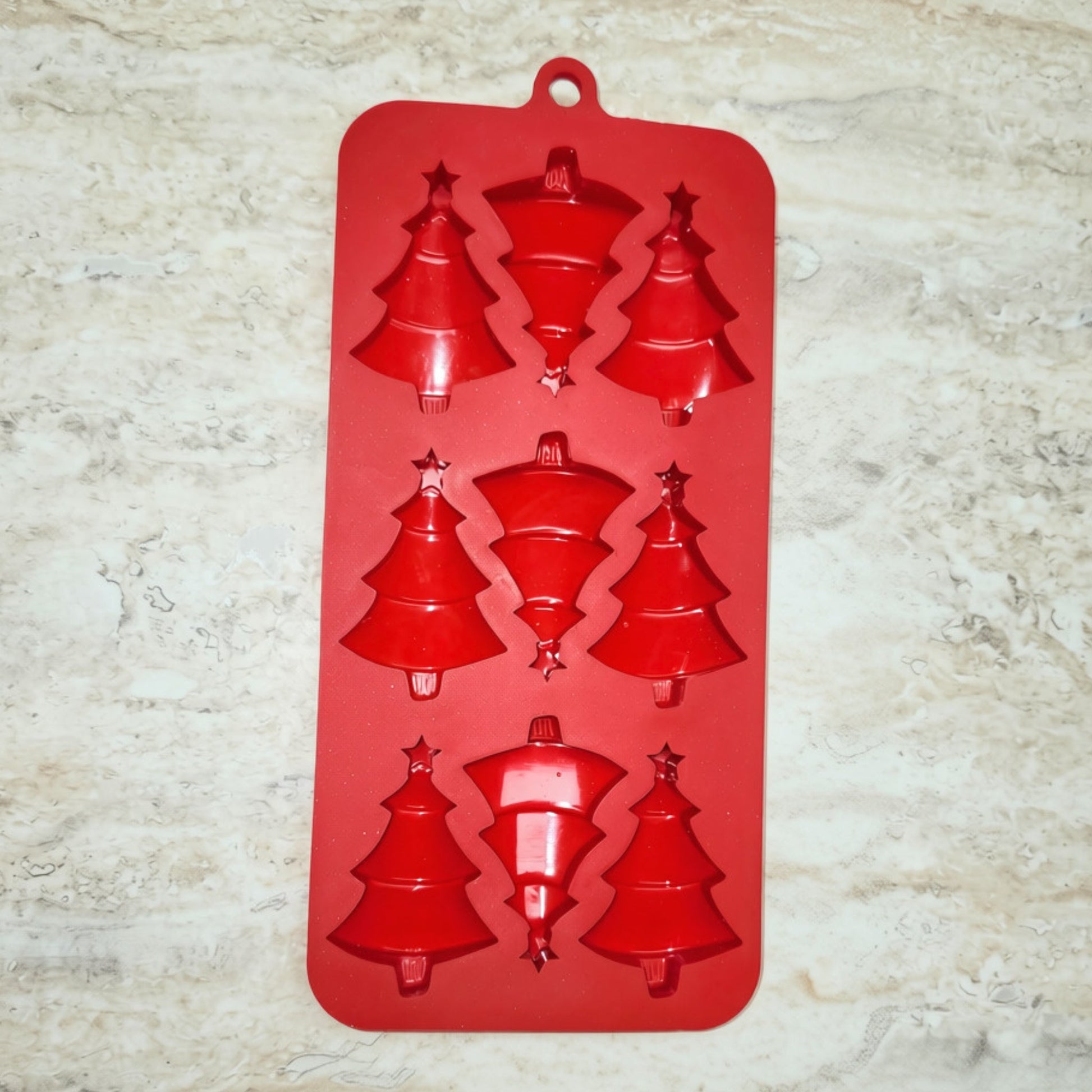 9 Cavity Christmas Tree Silicone Mold - Wixy Soap - Soap Supply