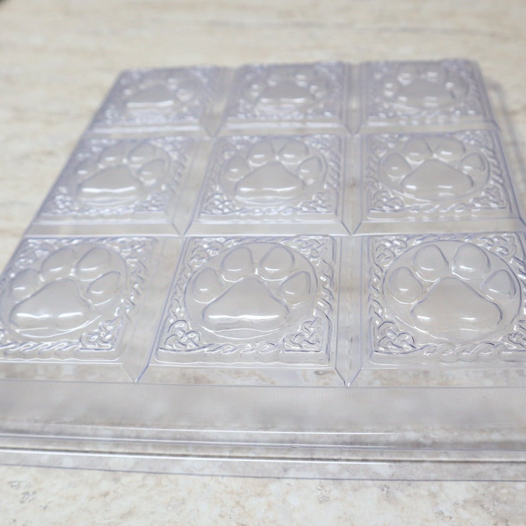 9 Cavity Plastic Mold Dog Paws - Wixy Soap - Soap Supply