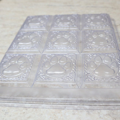 9 Cavity Plastic Mold Dog Paws - Wixy Soap - Soap Supply
