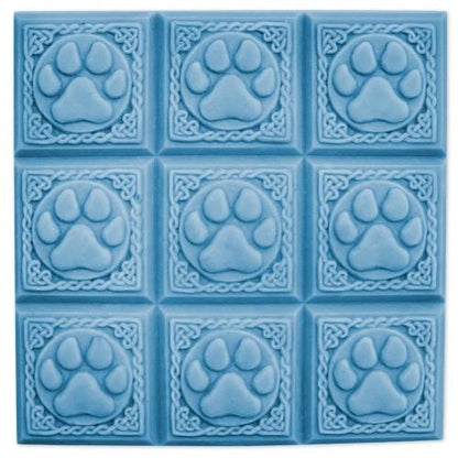 9 Cavity Plastic Mold Dog Paws