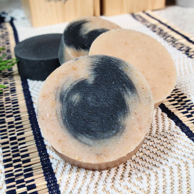 Goat's Milk, Oatmeal & Charcoal Unscented - Wixy Soap - Handmade Soap