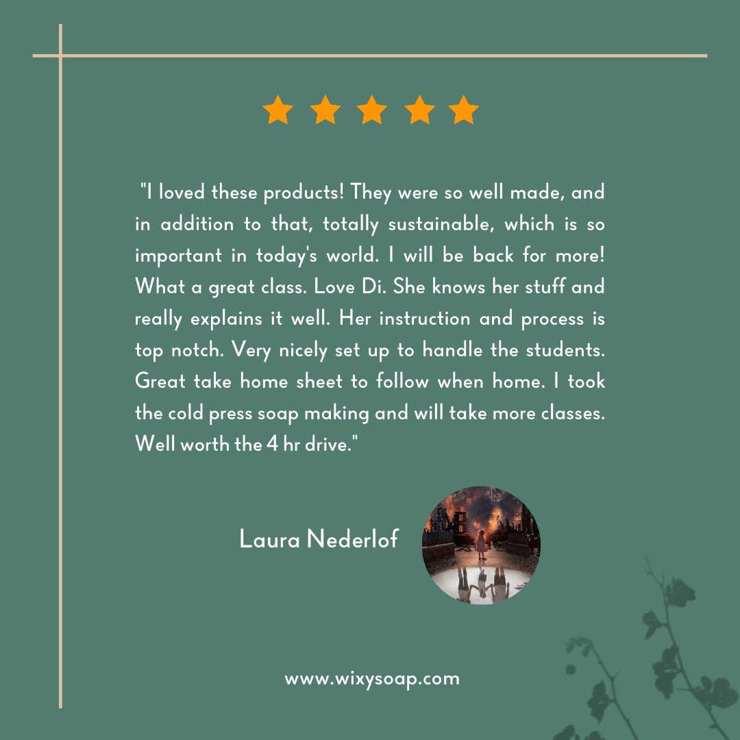 Cold Process Method Soap Making Class - Wixy Soap - Service