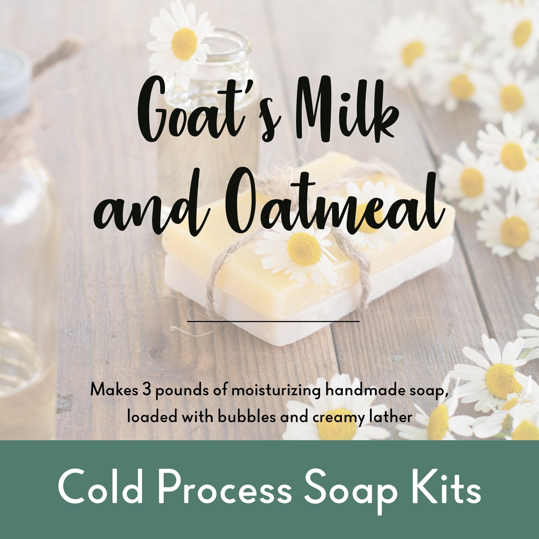 Soap Making Kit (Cold Process) Goat's Milk & Oatmeal 3+lb - Wixy Soap ...