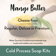 Load image into Gallery viewer, Soap Making Kit (Cold Process) Mango Butter 3+lb - Wixy Soap - Soap Supply
